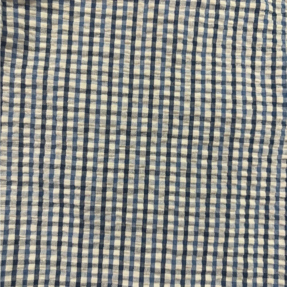 Southern Tide Skipjack Blue White Seersucker Gingham Plaid Shorts 28
